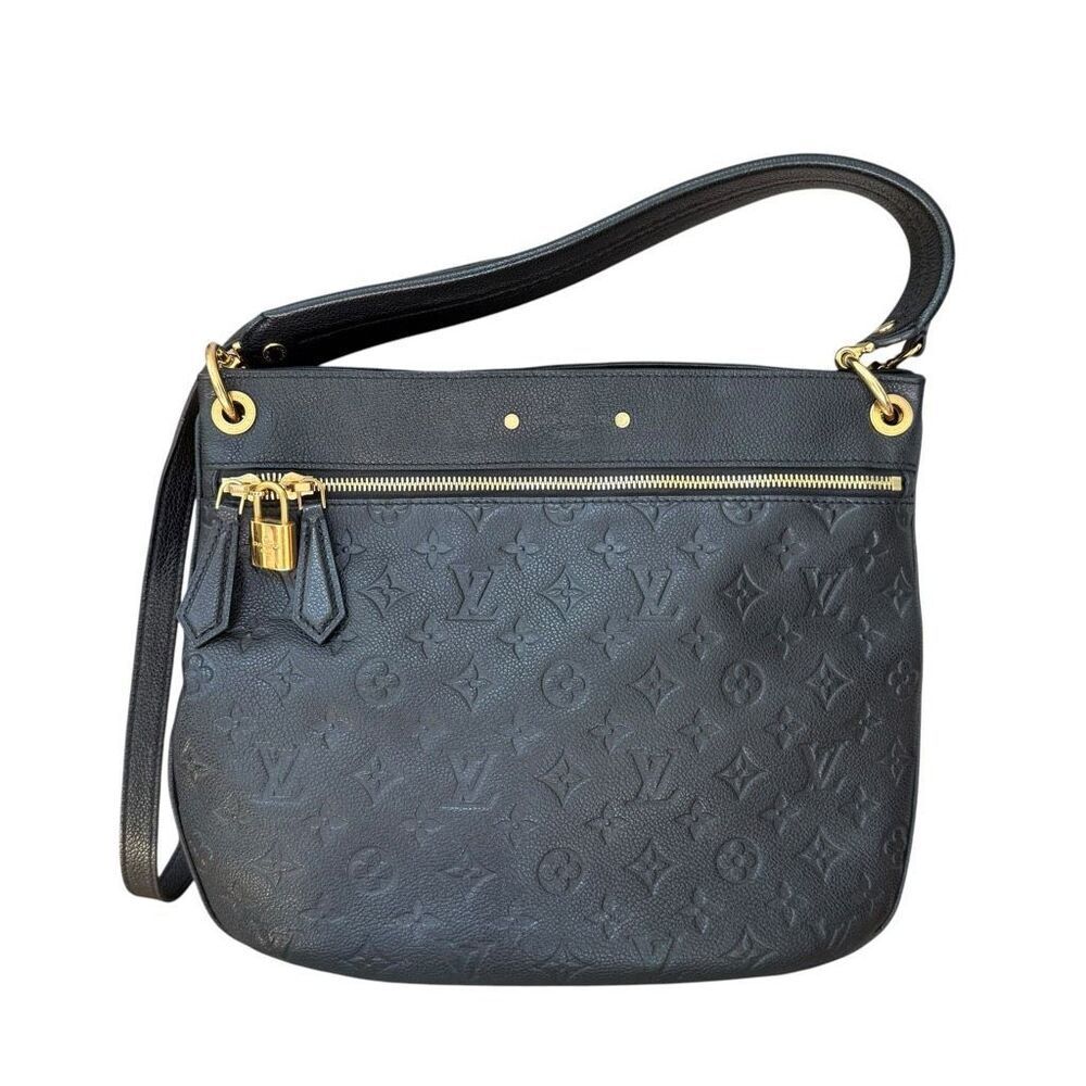 Louis Vuitton Spontini Monogram Empreinte Noir Leather Crossbody shoulder Bag